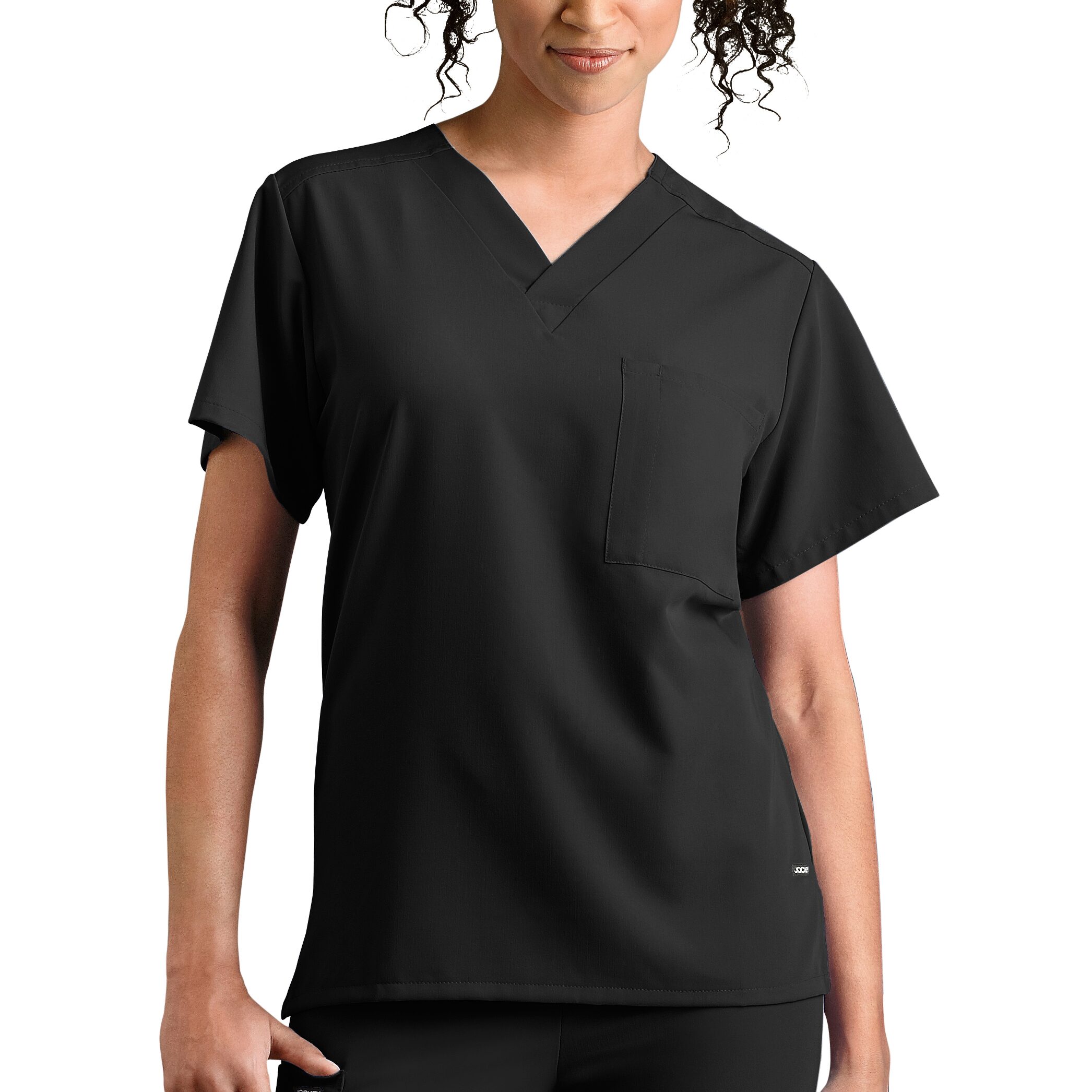 Jockey 2200 Classic 1-Pocket Stretch Unisex Adult Big V Neck Short Sleeve Fabric Scrub Top