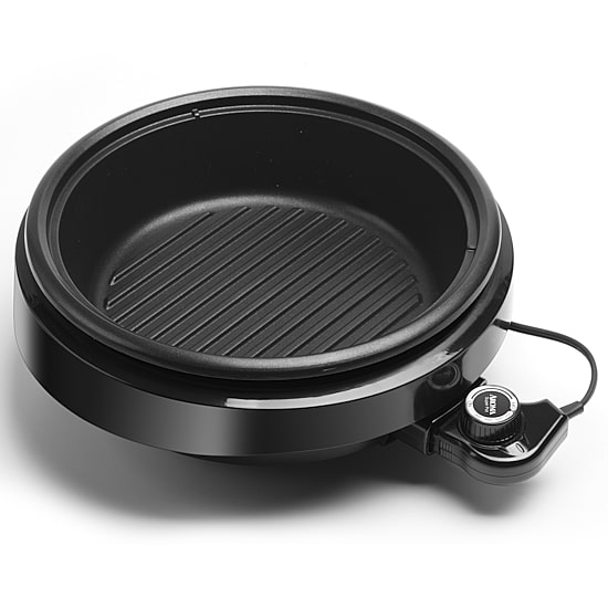 Aroma ASP-137B 3-Qt. 3-In-1 Grillet, Black