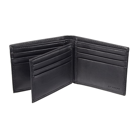 J. Ferrar Mens Extra Capacity RFID Blocking Bifold Wallet
