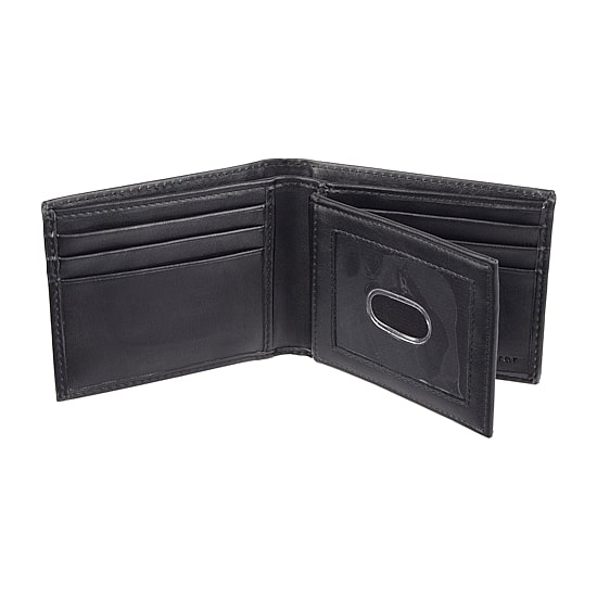 J. Ferrar Mens Extra Capacity RFID Blocking Bifold Wallet