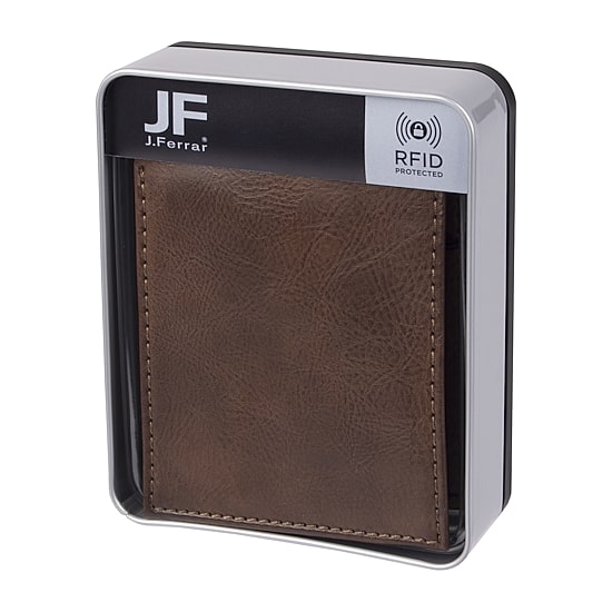 J. Ferrar Mens Rfid Blocking Traveler Wallet
