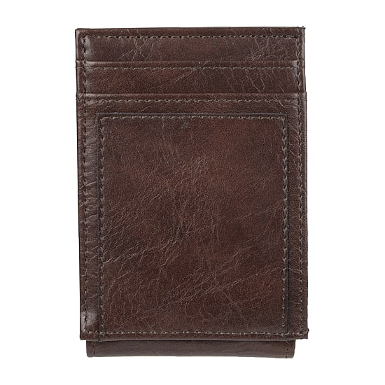 J. Ferrar Mens Magnetic RFID Blocking Front Pocket Wallet