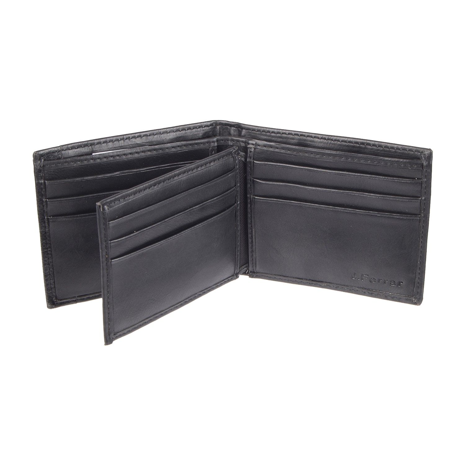 J. Ferrar Mens Extra Capacity Rfid Blocking Slim Fold Wallet