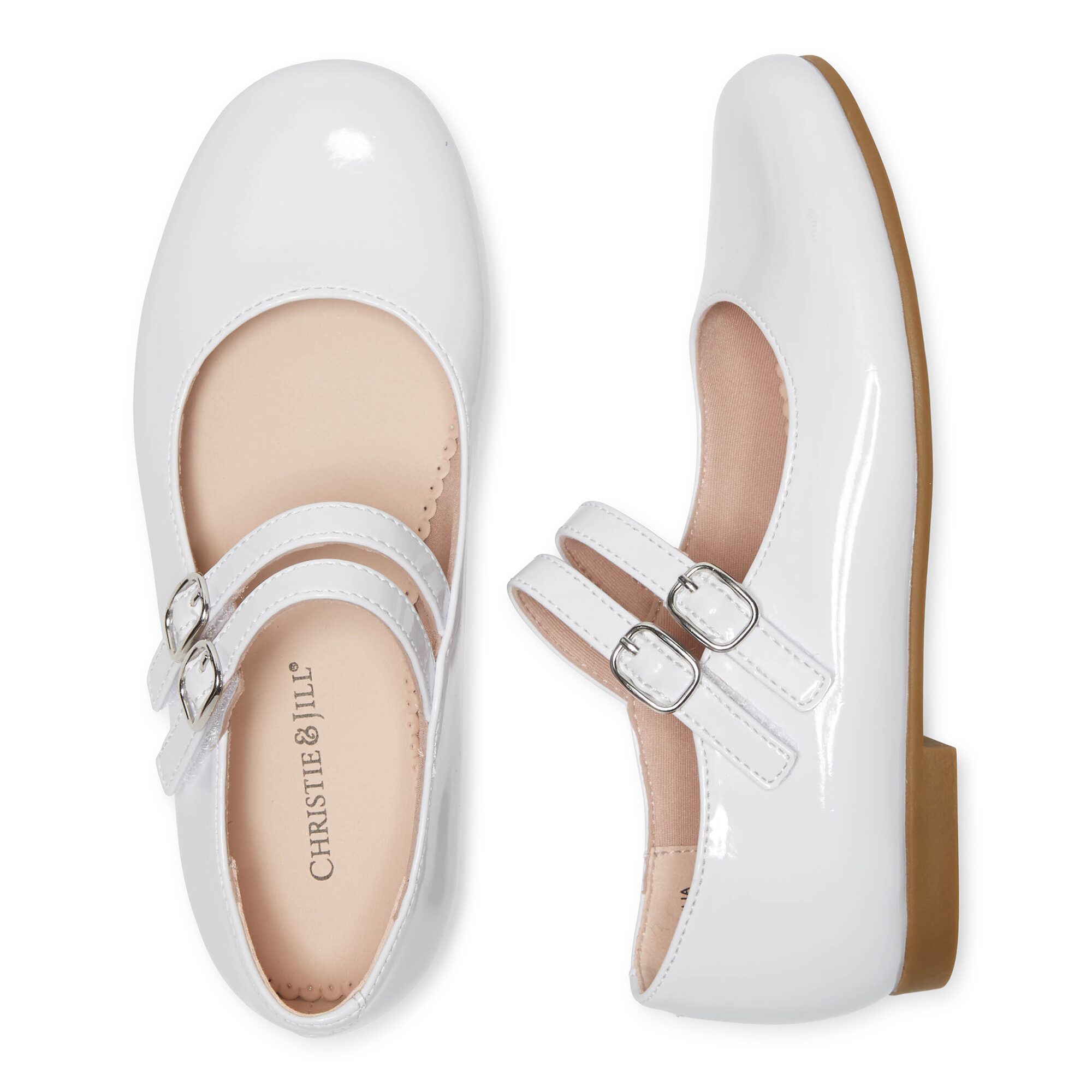 Christie & Jill Little Big Girls Dahlia Round Toe Mary Jane Shoes