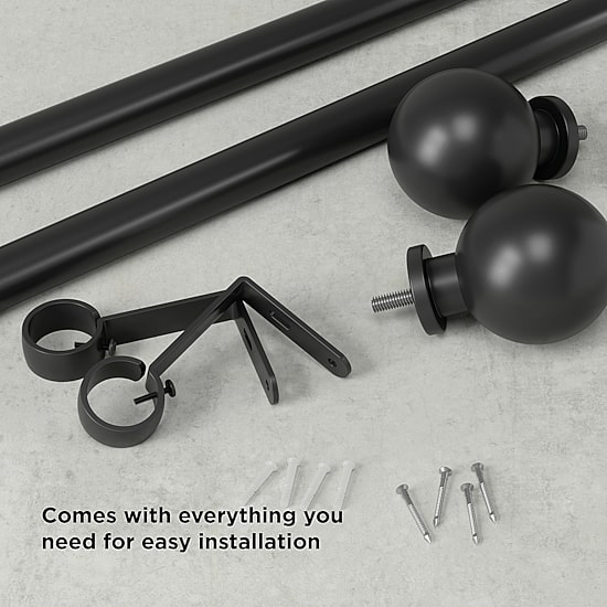Umbra Bolas 1 IN Adjustable Curtain Rod
