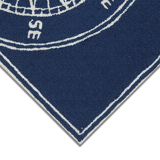 Liora Manne Frontporch Single Compass Hand Tufted Washable Rectangular Accent Rug