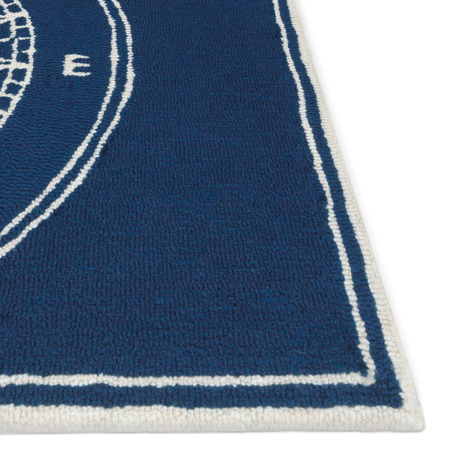 Liora Manne Frontporch Single Compass Hand Tufted Washable Rectangular Accent Rug