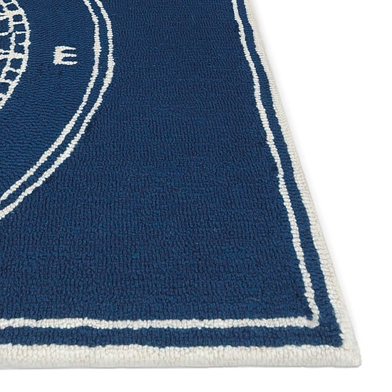 Liora Manne Frontporch Single Compass Hand Tufted Washable Rectangular Accent Rug