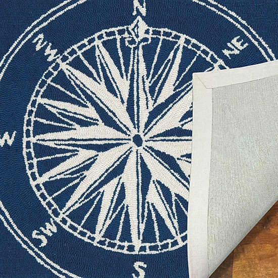Liora Manne Frontporch Single Compass Hand Tufted Washable Rectangular Accent Rug