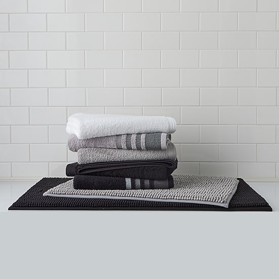 Home Expressions Solid & Stripe Bath Towel