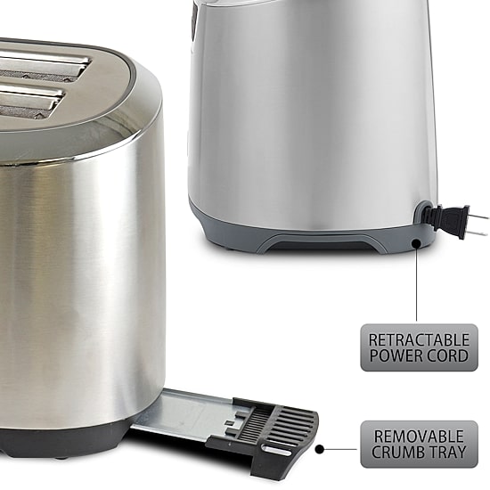 Kenmore Elite 4-Slice Auto-Lift Long Slot Toaster, Stainless Steel