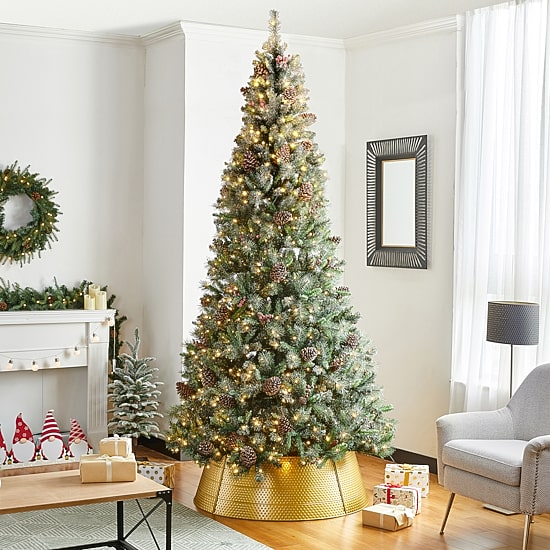 Glitzhome 3.3ft Metal Christmas Tree Collar