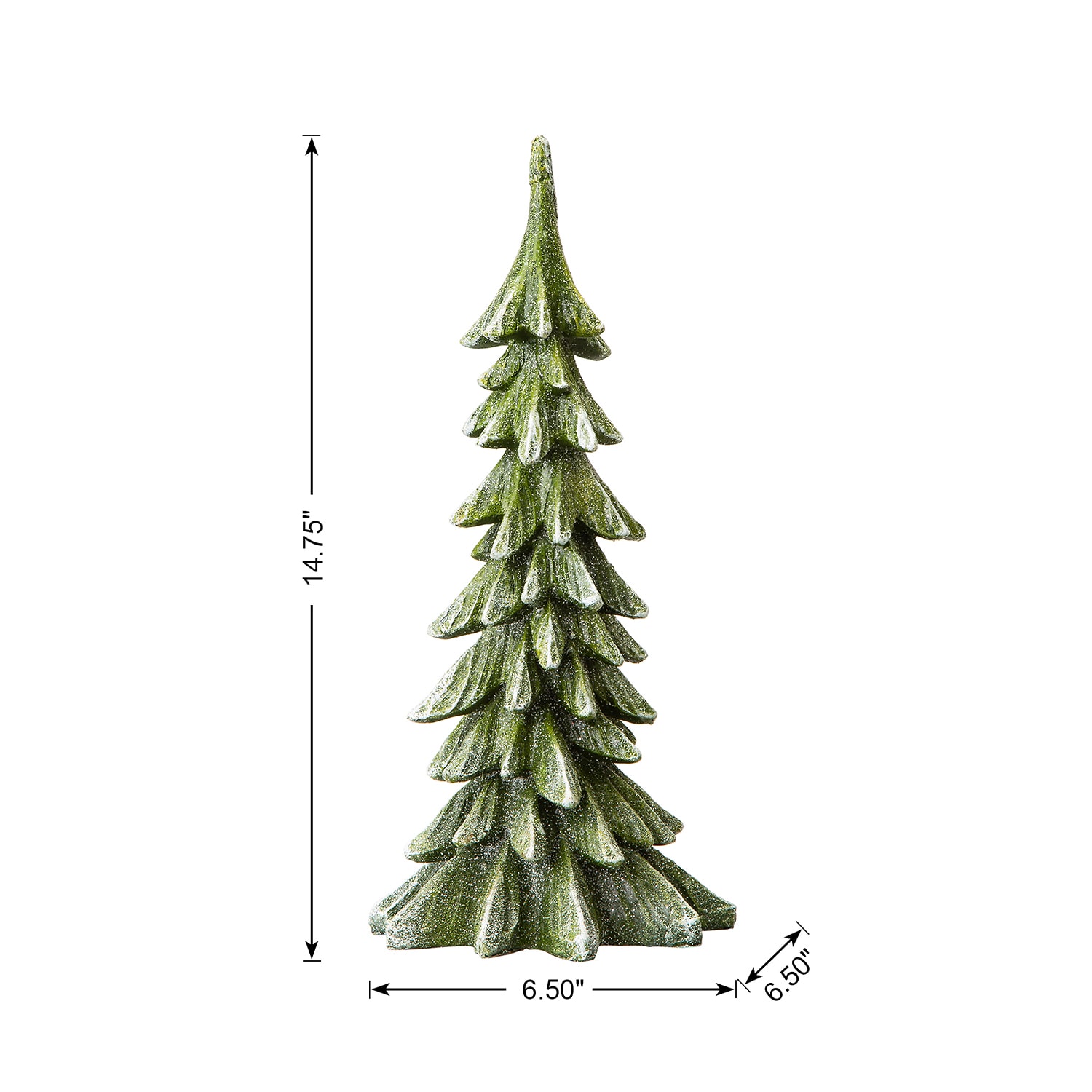 Glitzhome 1.25ft Resin Christmas Tabletop Tree