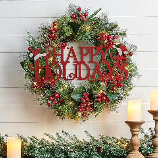 Glitzhome Metal Christmas Decor Wall Sign