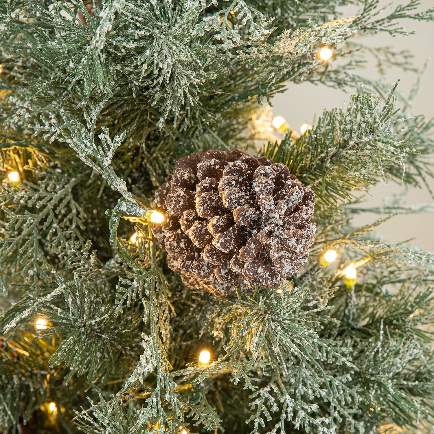 Glitzhome Ft 2-pc Pre-Lit Porch Pine Christmas Tree