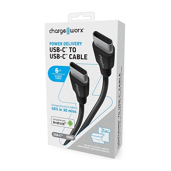 Chargeworx USB-C to USB-C Cable