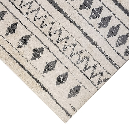 Amer Rugs Aspen Clara Geometric Shag Washable Indoor Rectangular Runner