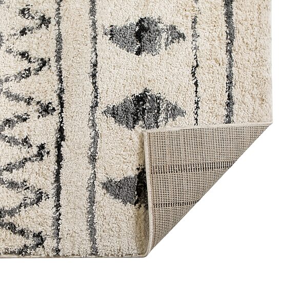 Amer Rugs Aspen Clara Geometric Shag Washable Indoor Rectangular Runner