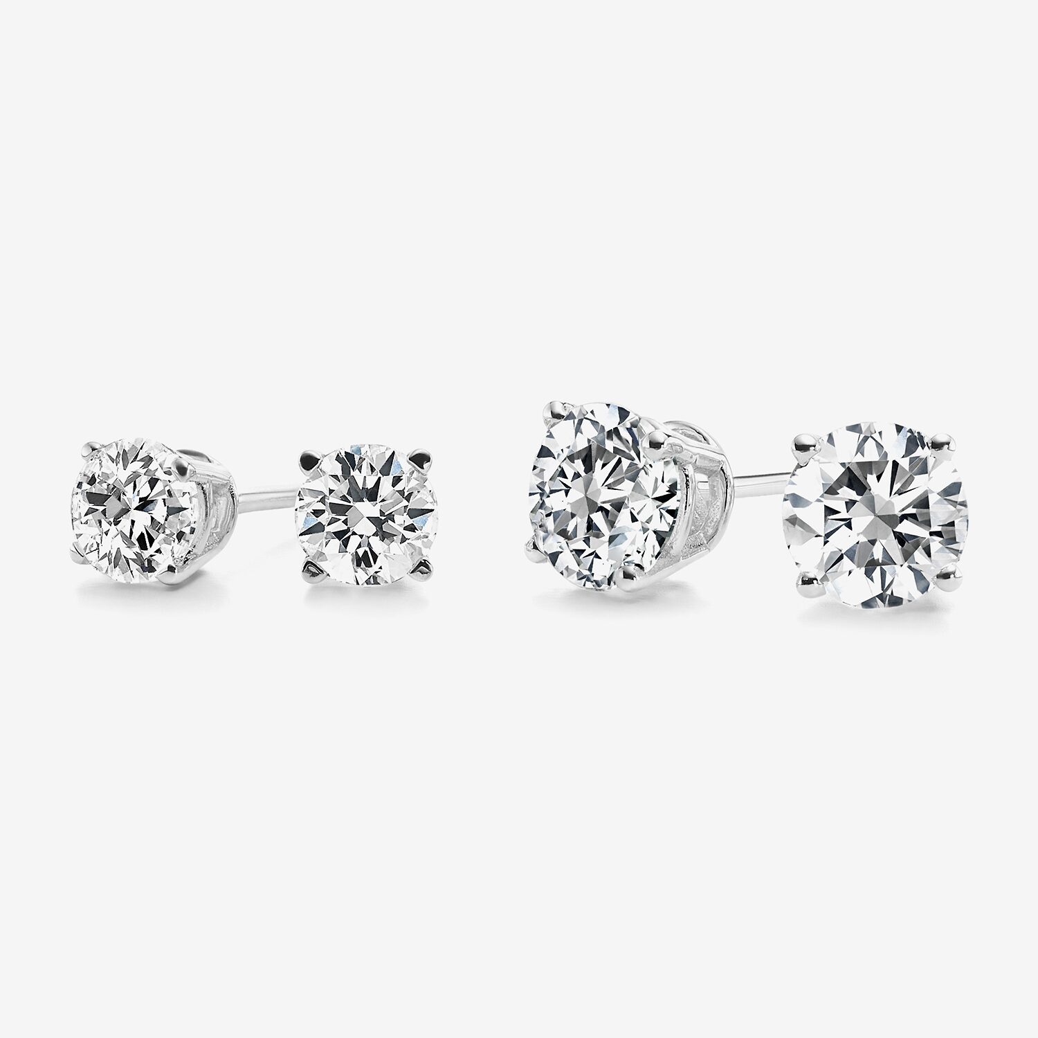 Ever Star 1/ CT. T.W. Lab-Grown (G / SI1-SI2) Diamond 10K or 14K Gold Round Stud Earrings