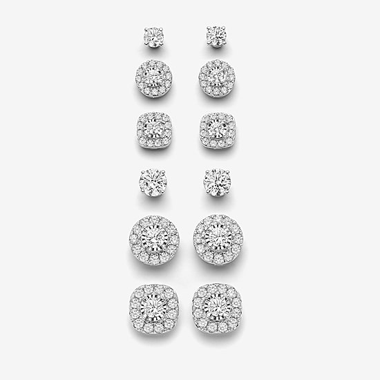 ( G/SI1-SI2 ) 3/8 CT. T.W. Lab-Grown Diamond 10K Gold Round Stud Earrings