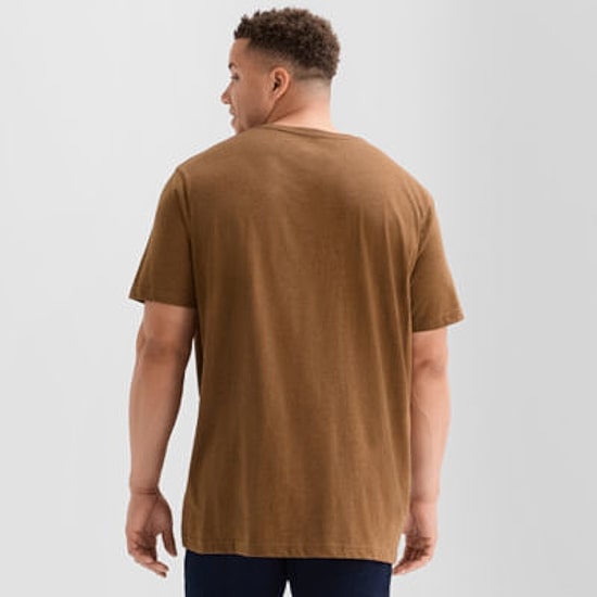 St. John's Bay Super Soft Mens V Neck Short Sleeve Quick Dry Big and Tall T-Shirt