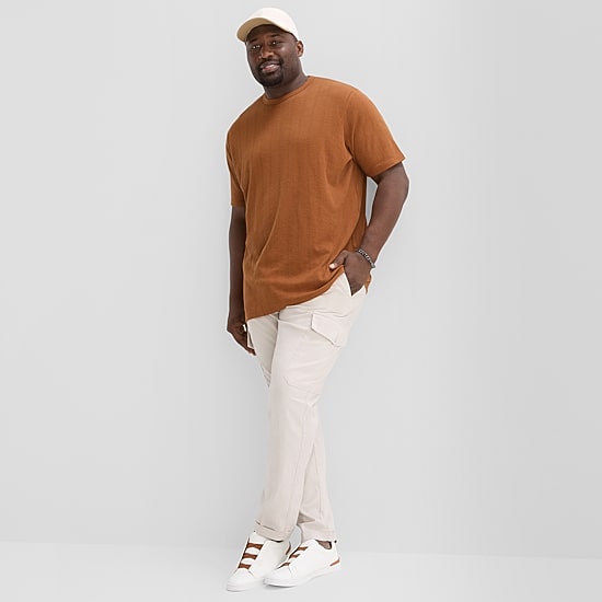 Shaquille O'Neal XLG™ Mens Crew Neck Short Sleeve Big and Tall T-Shirt