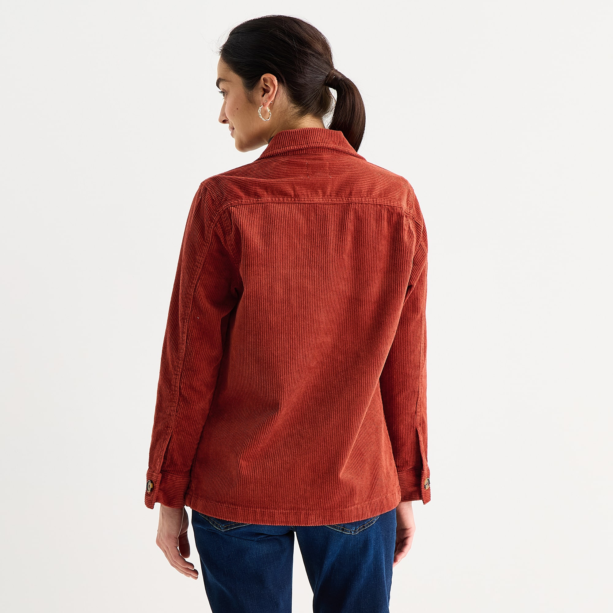 St. John's Bay Womens Midweight Shirt Jacket