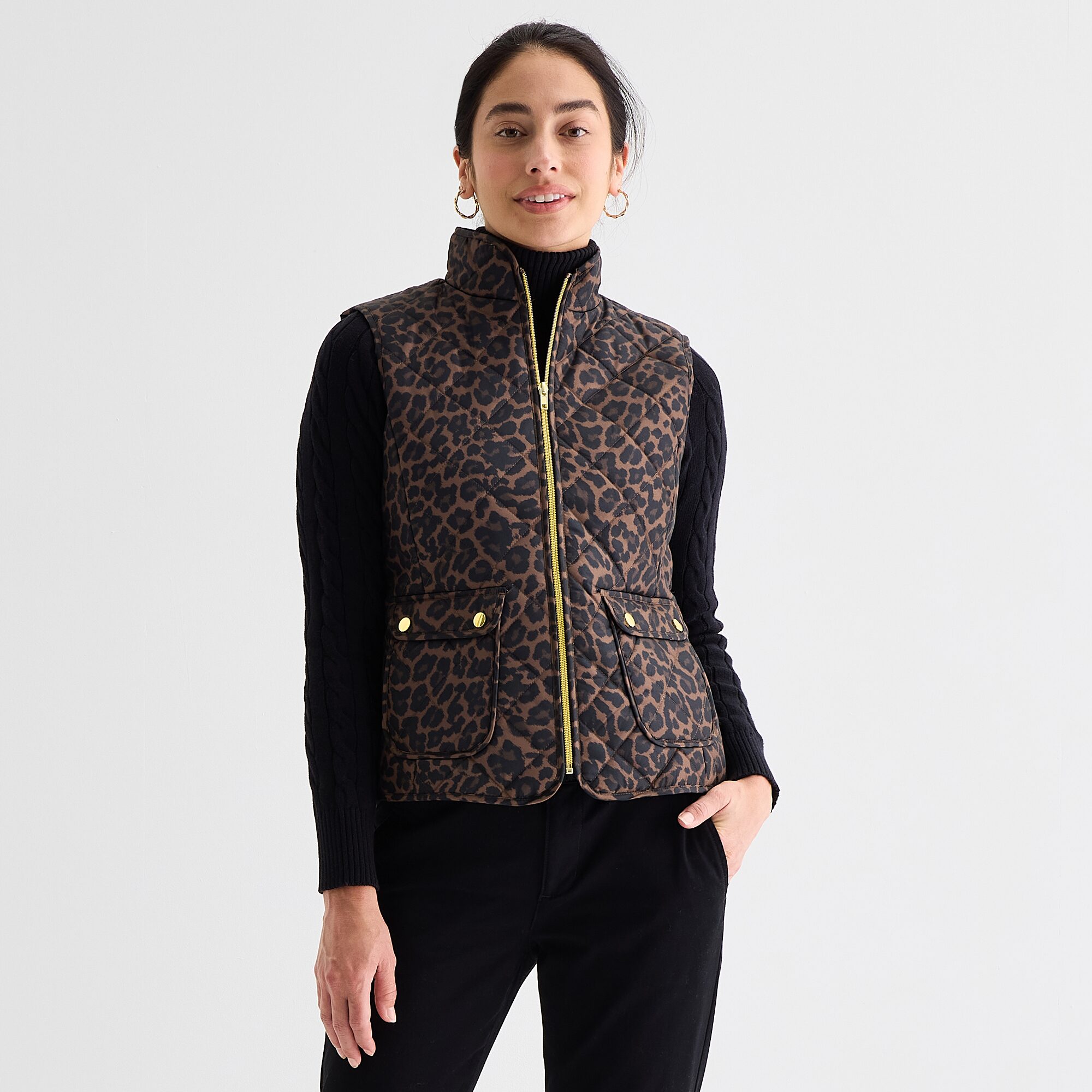 St. John's Bay Womens Midweight Quilted Vest