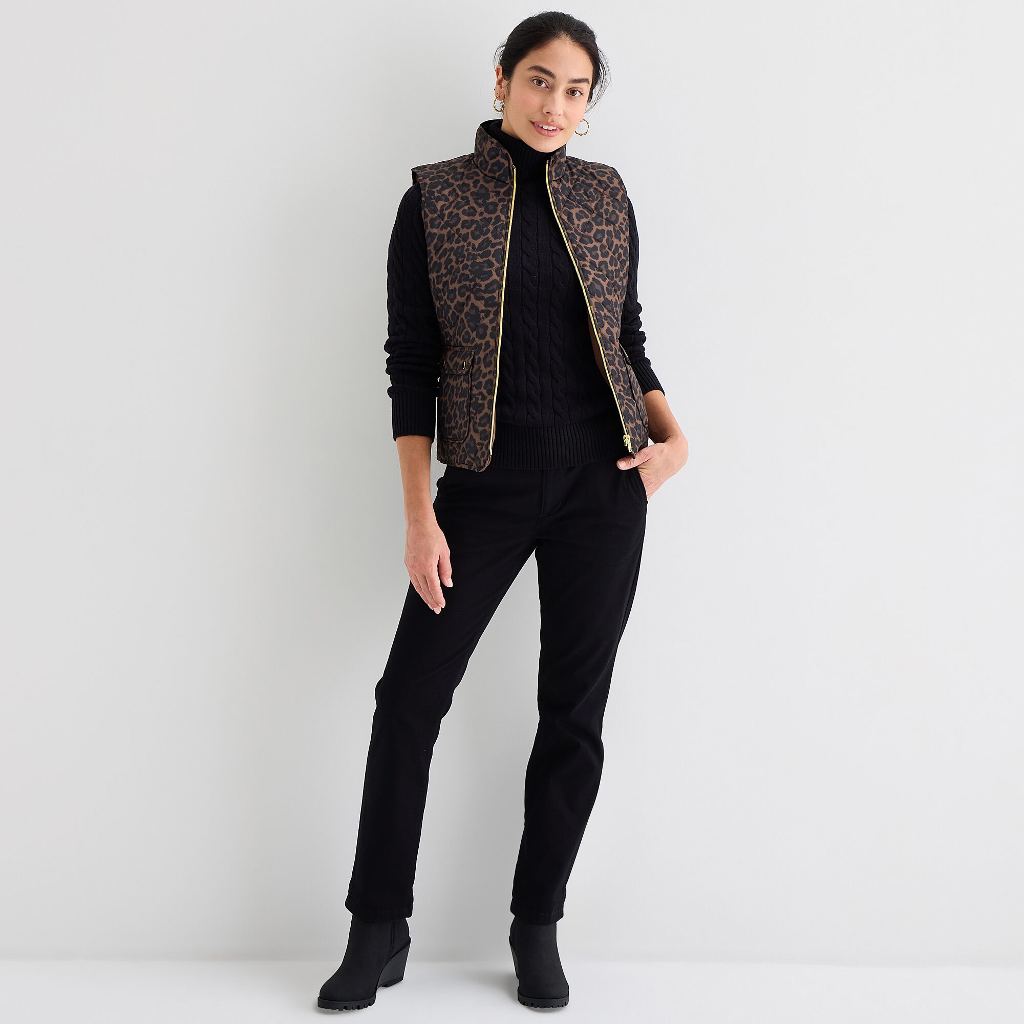 St. John's Bay Womens Midweight Quilted Vest