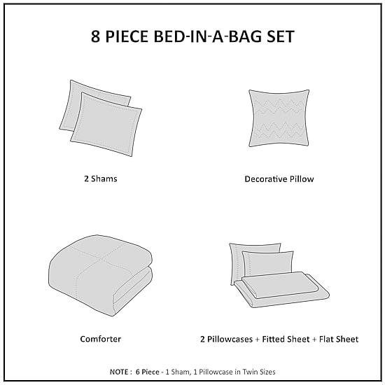 Intelligent Design James Complete Bed Set including Sheets with decorative pillow