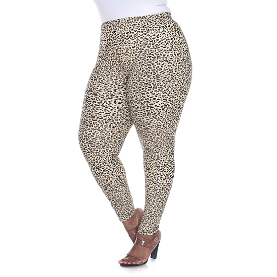 White Mark Womens Mid Rise 26" Plus Full Length Leggings