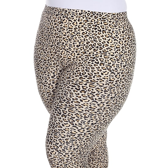 White Mark Womens Mid Rise 26" Plus Full Length Leggings