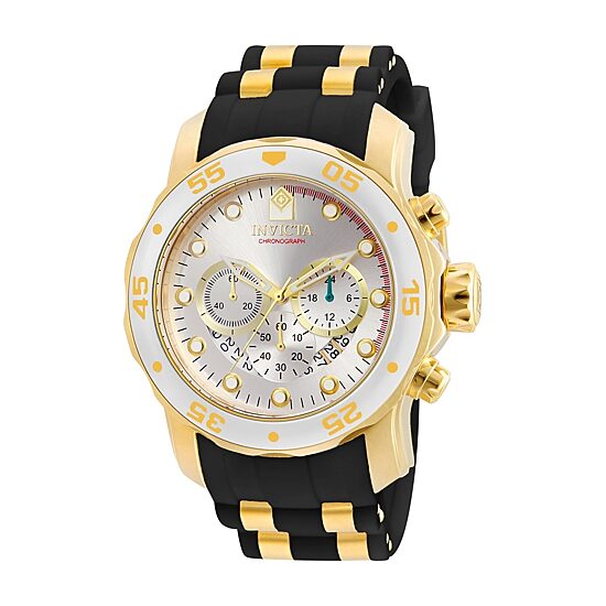 Invicta Pro Diver Mens Chronograph Black Strap Watch 6985