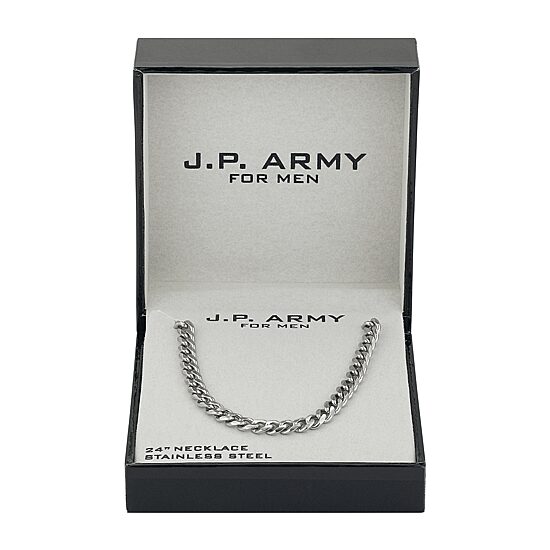  J.P. Army Men's Jewelry Stainless Steel 22 Inch Link Chain Necklace