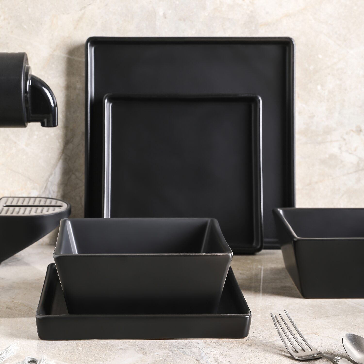 Stone + Lain Grace 12 Piece Dinnerware Set
