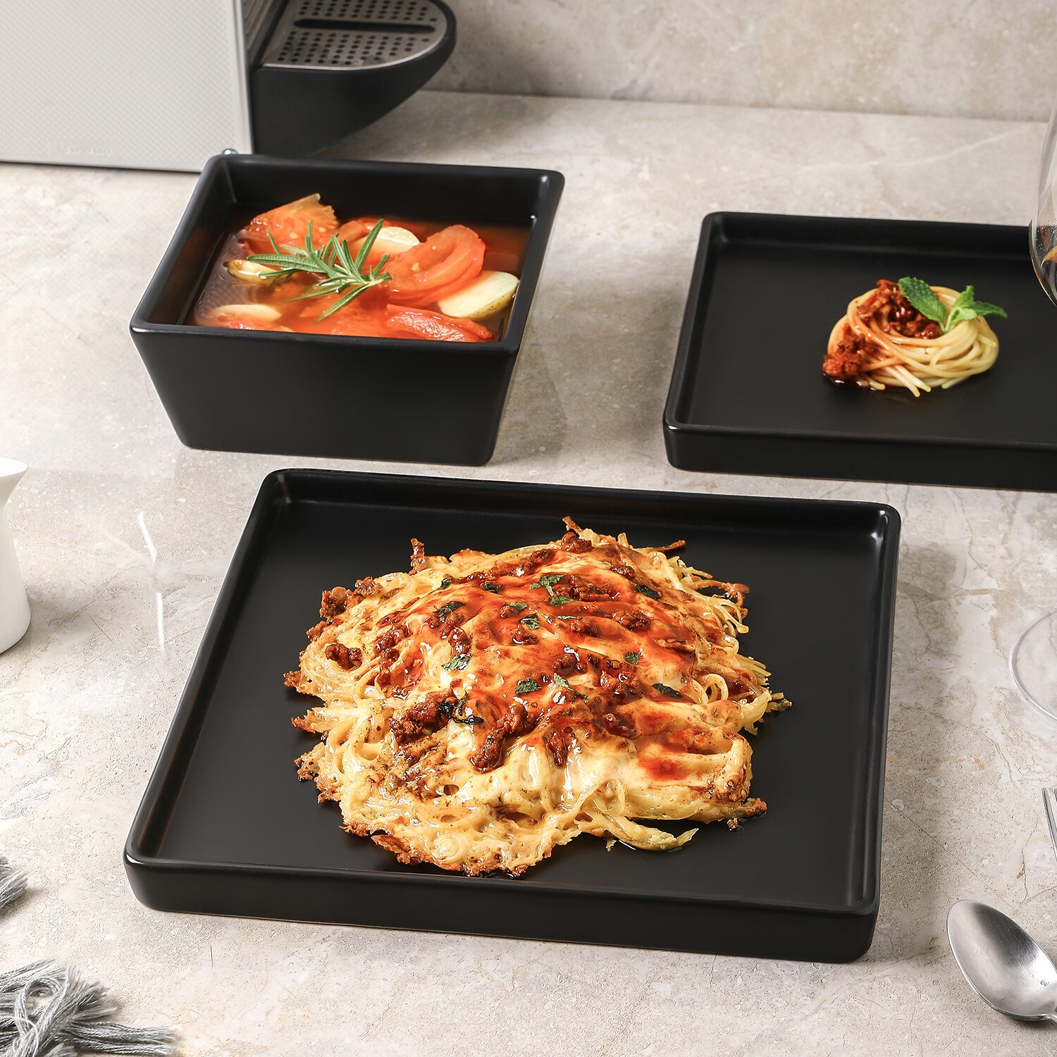 Stone + Lain Grace 12 Piece Dinnerware Set