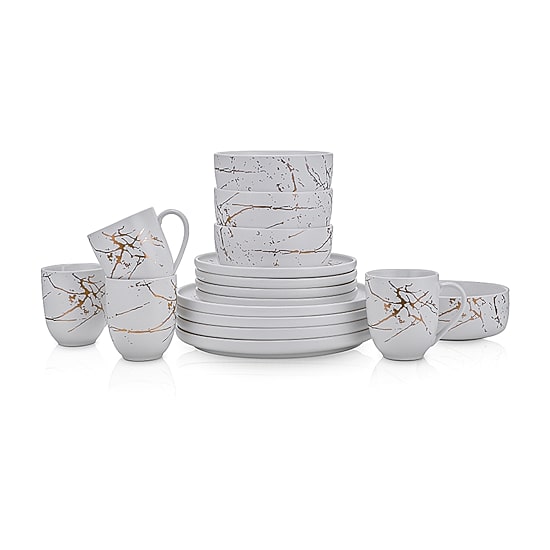 Stone + Lain Zora 16 Piece Dinnerware Set