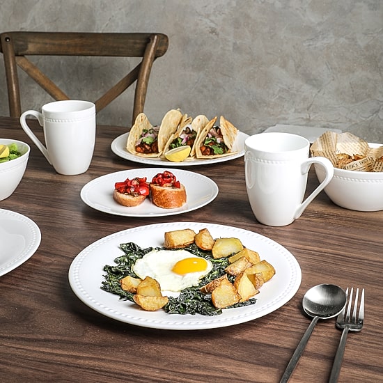 Stone + Lain Ava 16 Piece Bone China Dinnerware Set