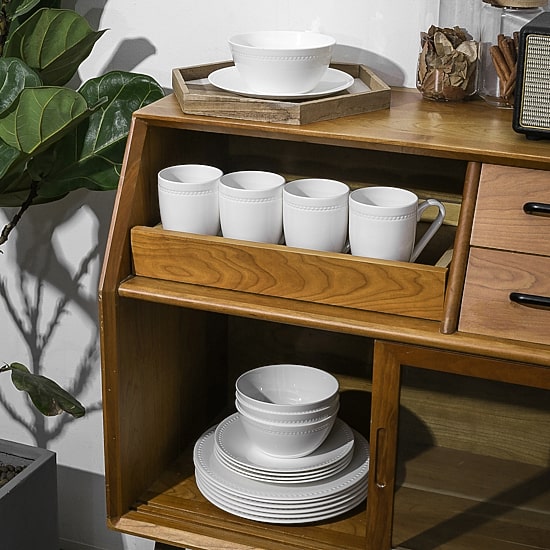 Stone + Lain Ava 16 Piece Bone China Dinnerware Set
