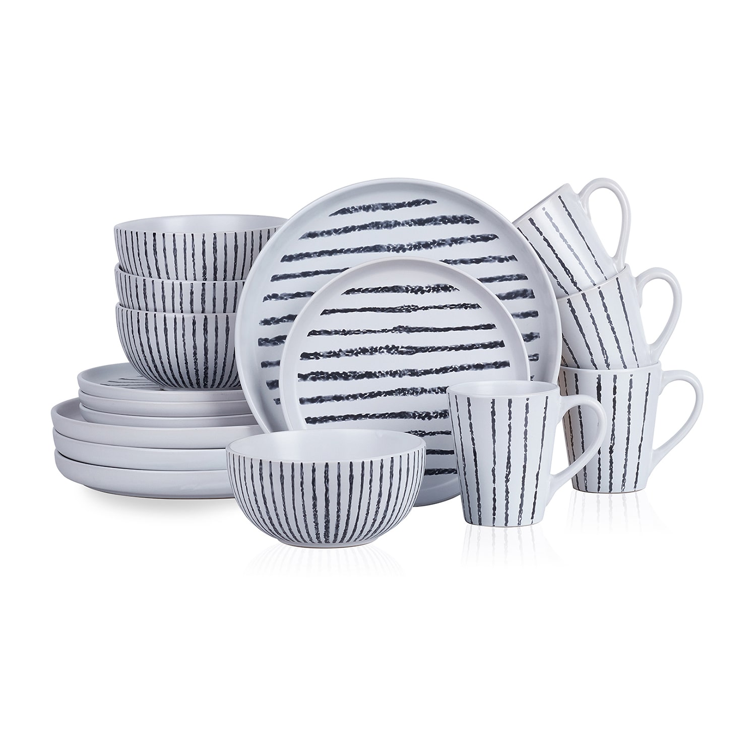 Stone + Lain Nova 16-pc. Stoneware Dinnerware Set
