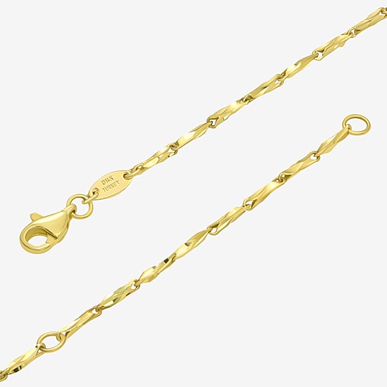 Womens 14K Gold 16 Inch Fashion Chain Necklace