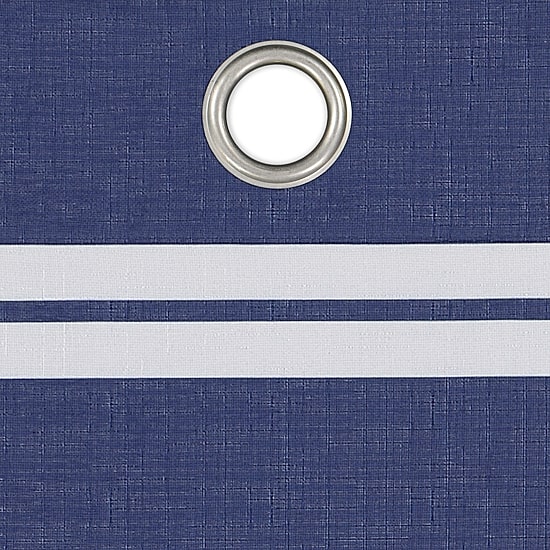 Under the Stars Kids Hayden Stripe Grommet Top Energy Saving 100% Blackout Single Curtain Panel