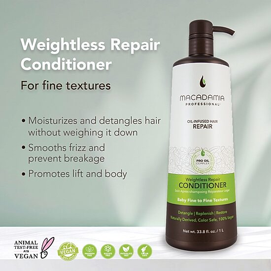 Macadamia Professional Weightless Moisture Conditioner 33.8 oz.