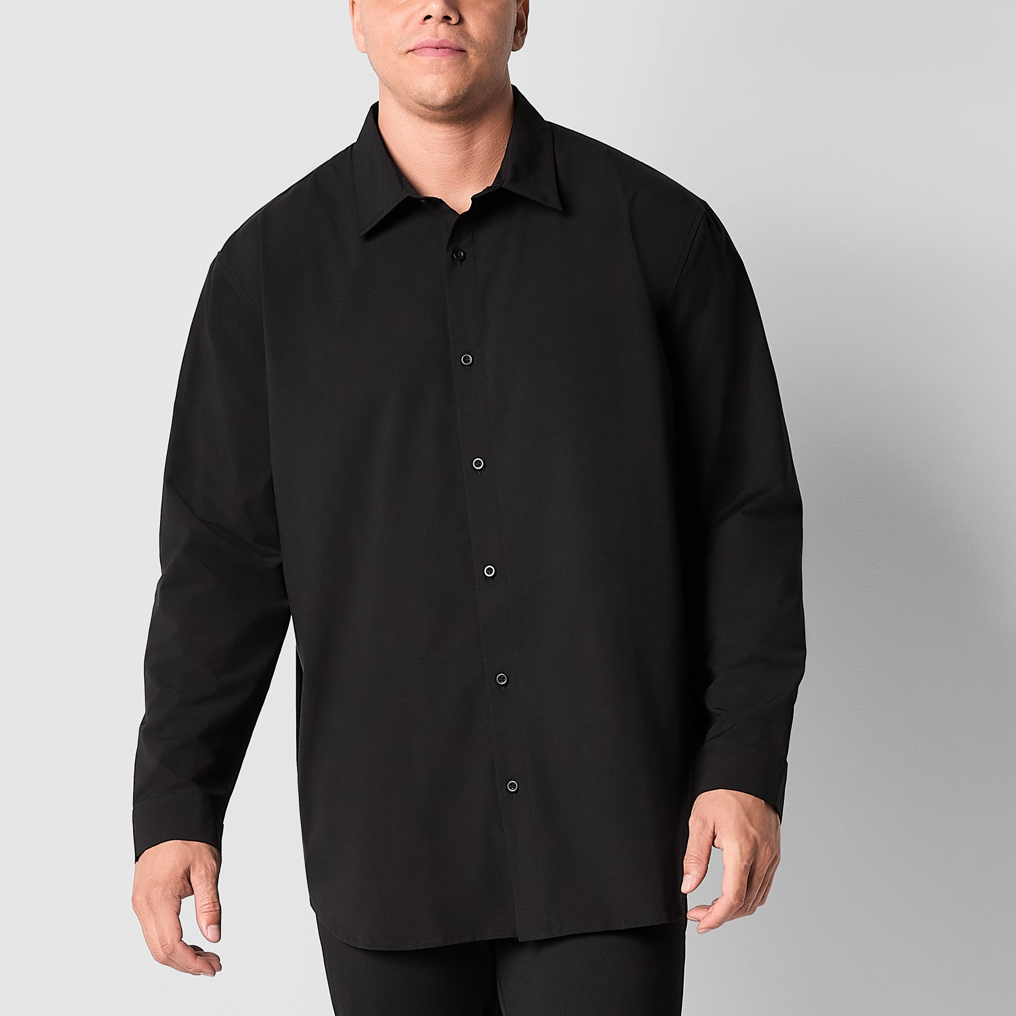 Stylus Mens Long Sleeve Regular Fit Big and Tall Button-Down Shirt