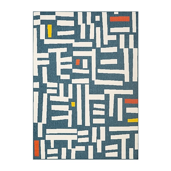 LR Home Graphic Print 24"X36" Indoor Outdoor Rectangular Accent Rug