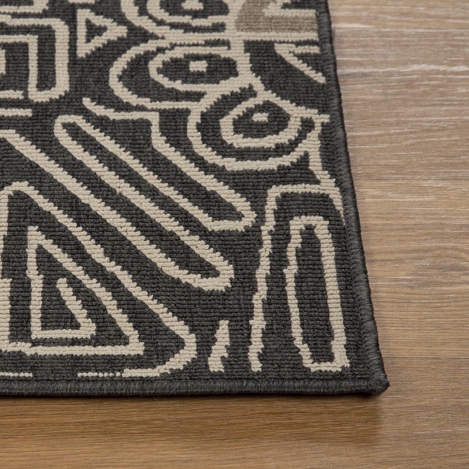 LR Home Abstract Tribal 24"X36" Indoor Outdoor Rectangular Accent Rug
