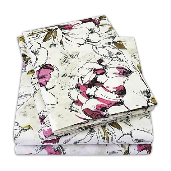 Sweet Home Collection™ Dolce Printed Sheet Set, Double Brushed Microfiber