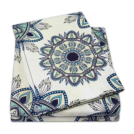 Sweet Home Collection™ Ashley Printed Sheet Set, Double Brushed Microfiber
