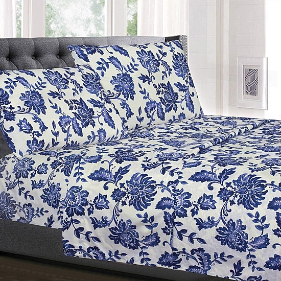 Sweet Home Collection™ Tuscany Printed Sheet Set, Double Brushed Microfiber
