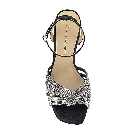 JS Jessica Simpson Sennsol Womens Round Open Toe Block Heel Pumps